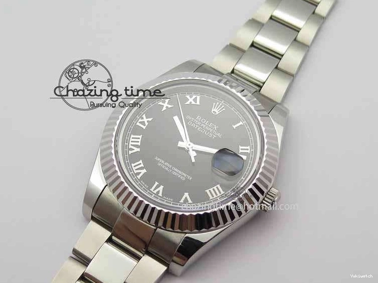 SS Maker Dial Roman On 41mm Edition SS Markers Black SA3136 BP II DateJust Bracelet Best 0327